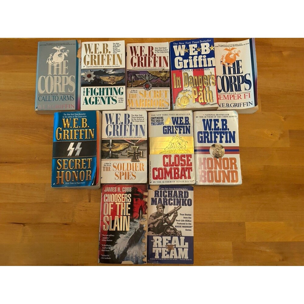 W.E.B. Griffin and More Novel Collection 11 Count Various Titles and Conditions